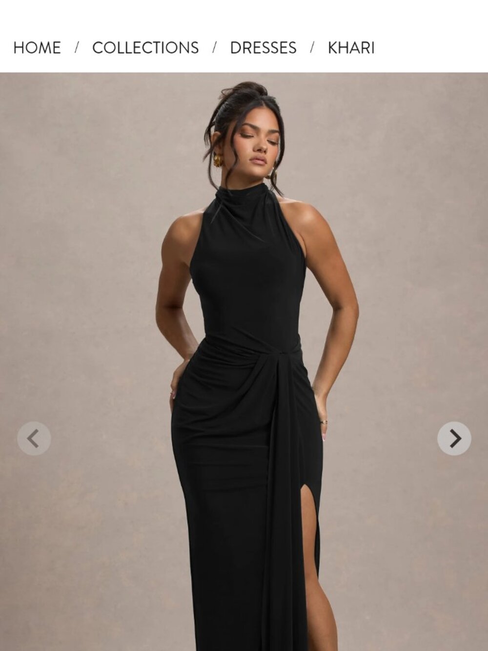 Black dress from ClubLondon